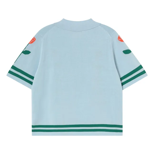 Polo Chloé Roses Coton | Bleu