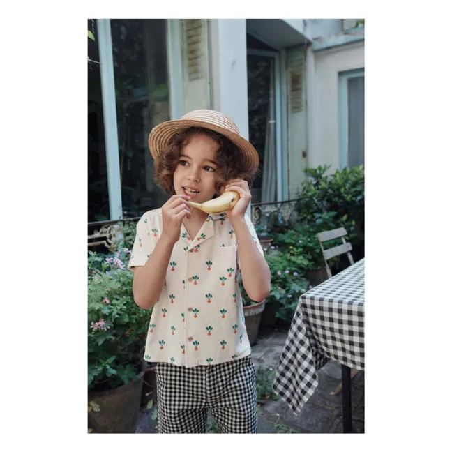 Chemise Radis Eponge Coton Bio | Crème