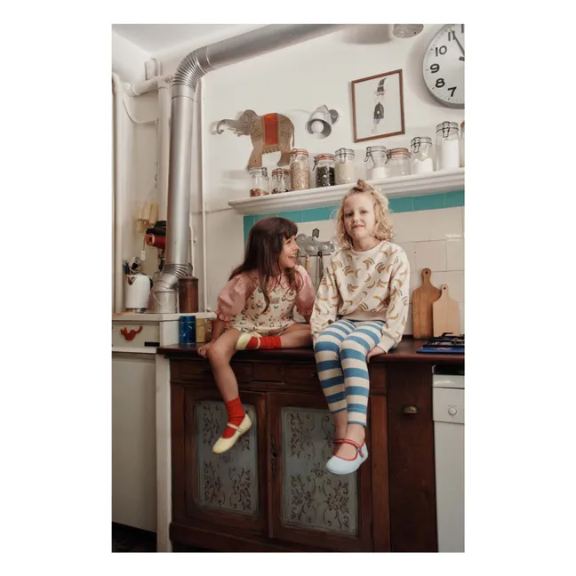 Organic Cotton Banana Towelling Sweatshirt | Cream