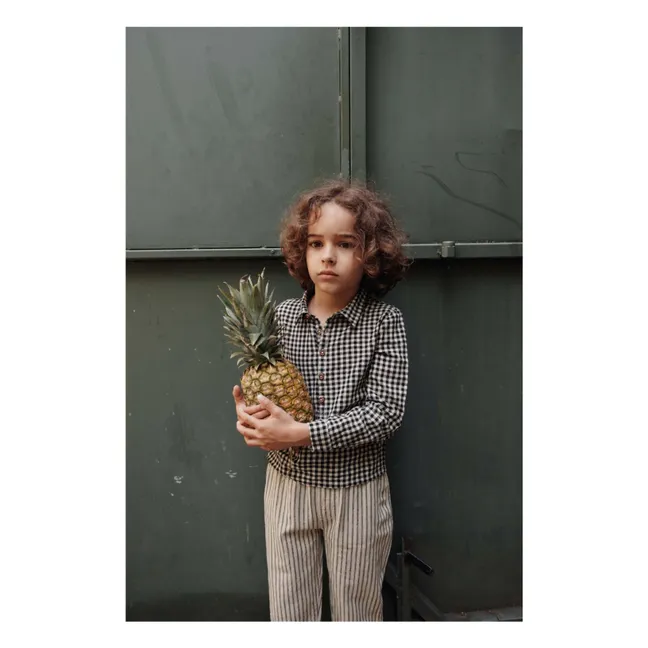 Pantalon Rayé | Naturel