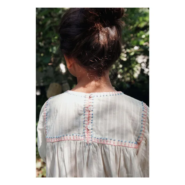 Emile et Ida - Embroidered dress - Ecru | Smallable