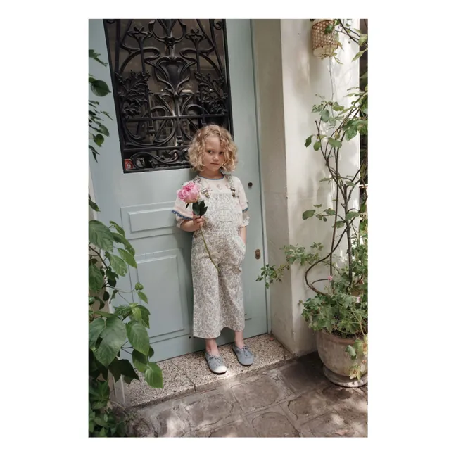 Salopette Fleurie | Cream