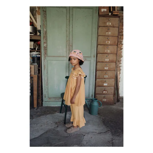 Vestido de volantes | Amarillo