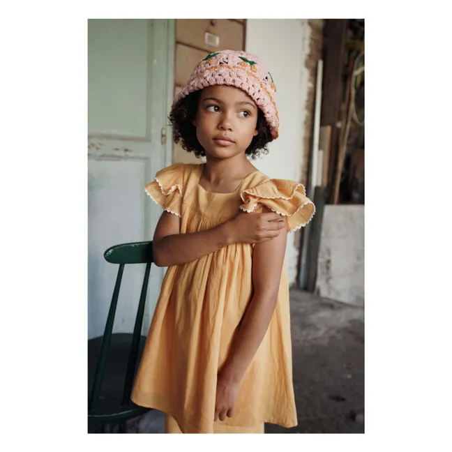 Plain Ruffle Pants | Mustard