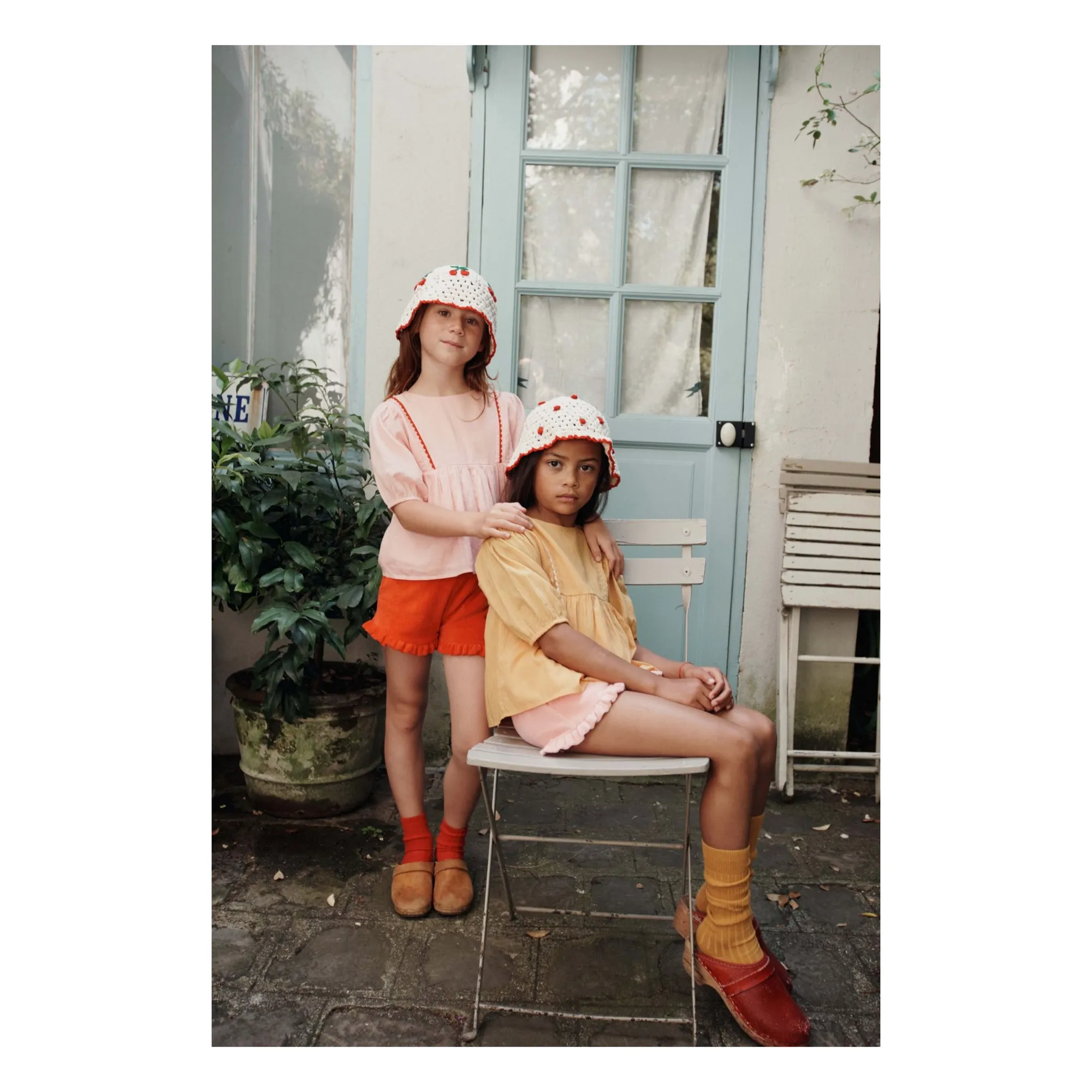 Short Volants Eponge | Rose pâle- Image produit n°1