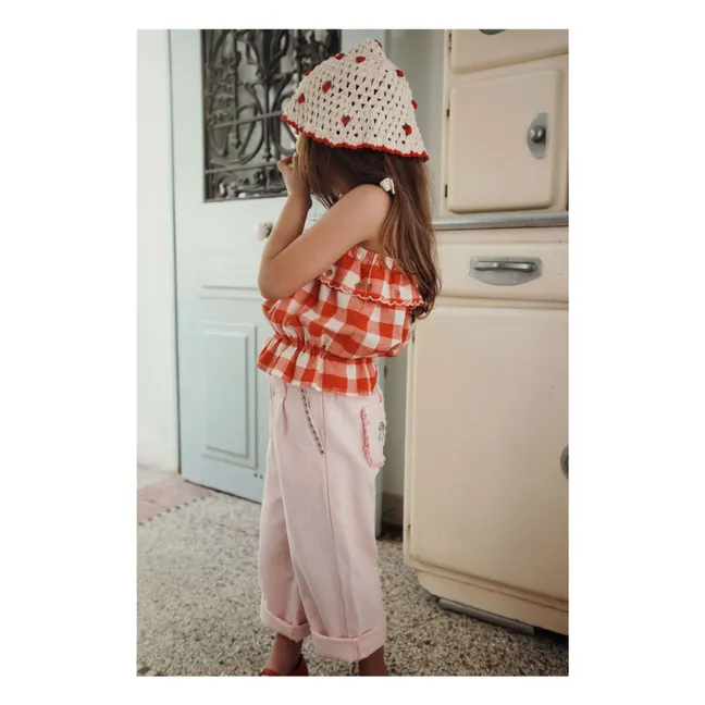 Bob Crochet Fresas | Crema