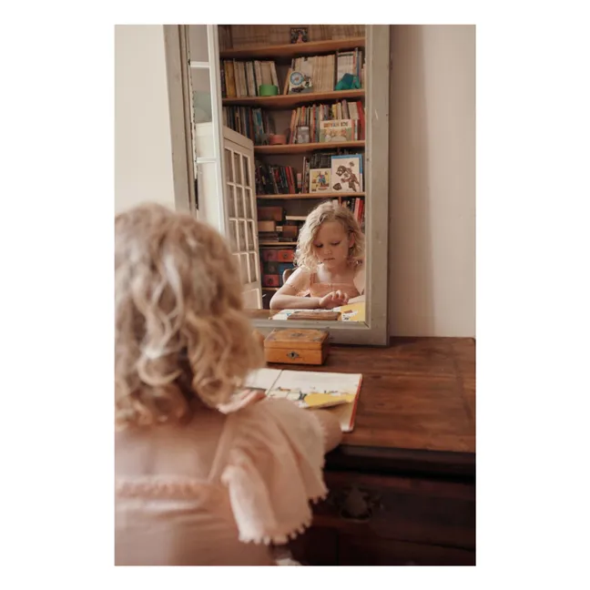 Vestido broderie anglaise | Albaricoque