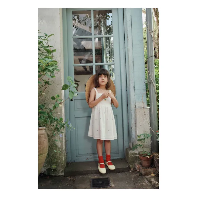 Vestido Bordado Limón | Crema