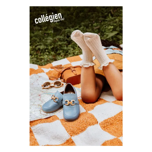 Calcetines de encaje con volantes Annette | Natural