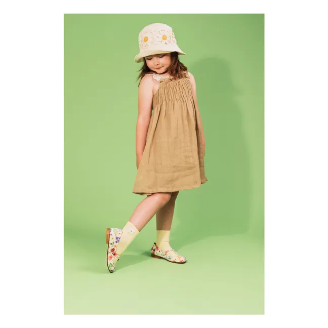 Bérénice Flowers Socks | Vanilla