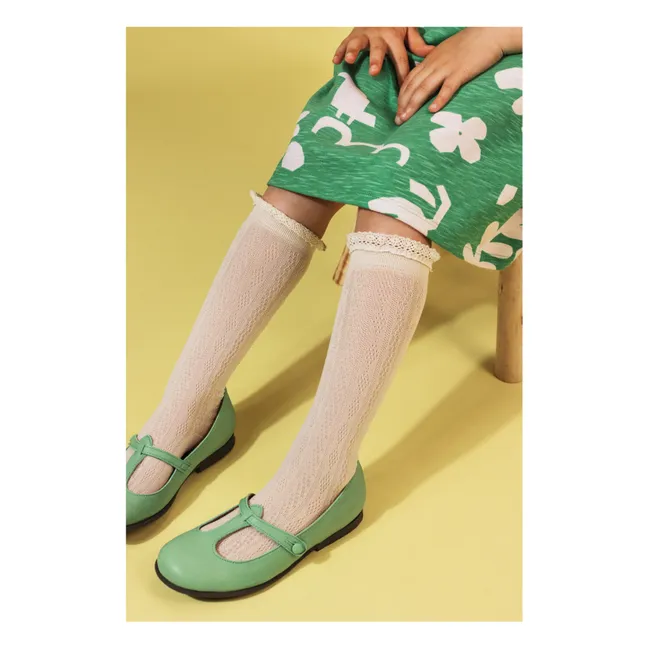 Chaussettes Volants Dentelle Marie-Anaïs | Ficelle