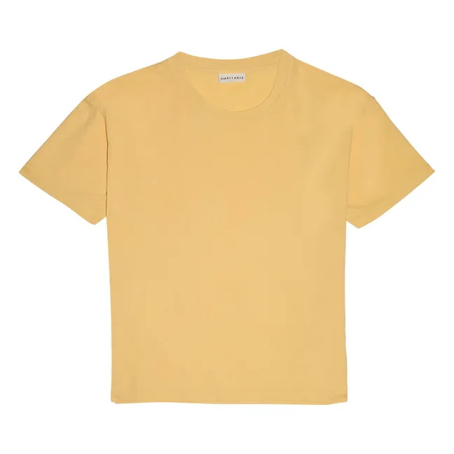 Camiseta de algodón orgánico Hana | Amarillo palo