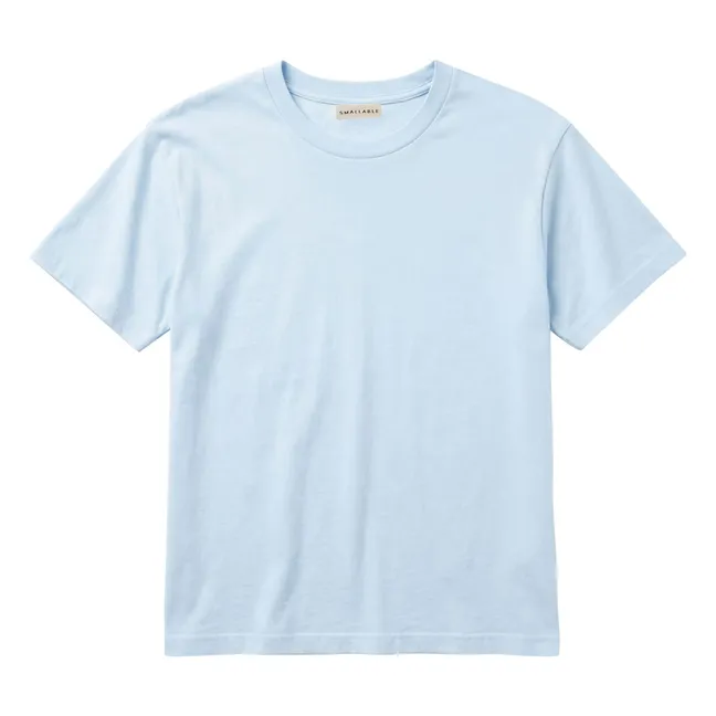 T-shirt Hana Coton Bio | Bleu Glacier