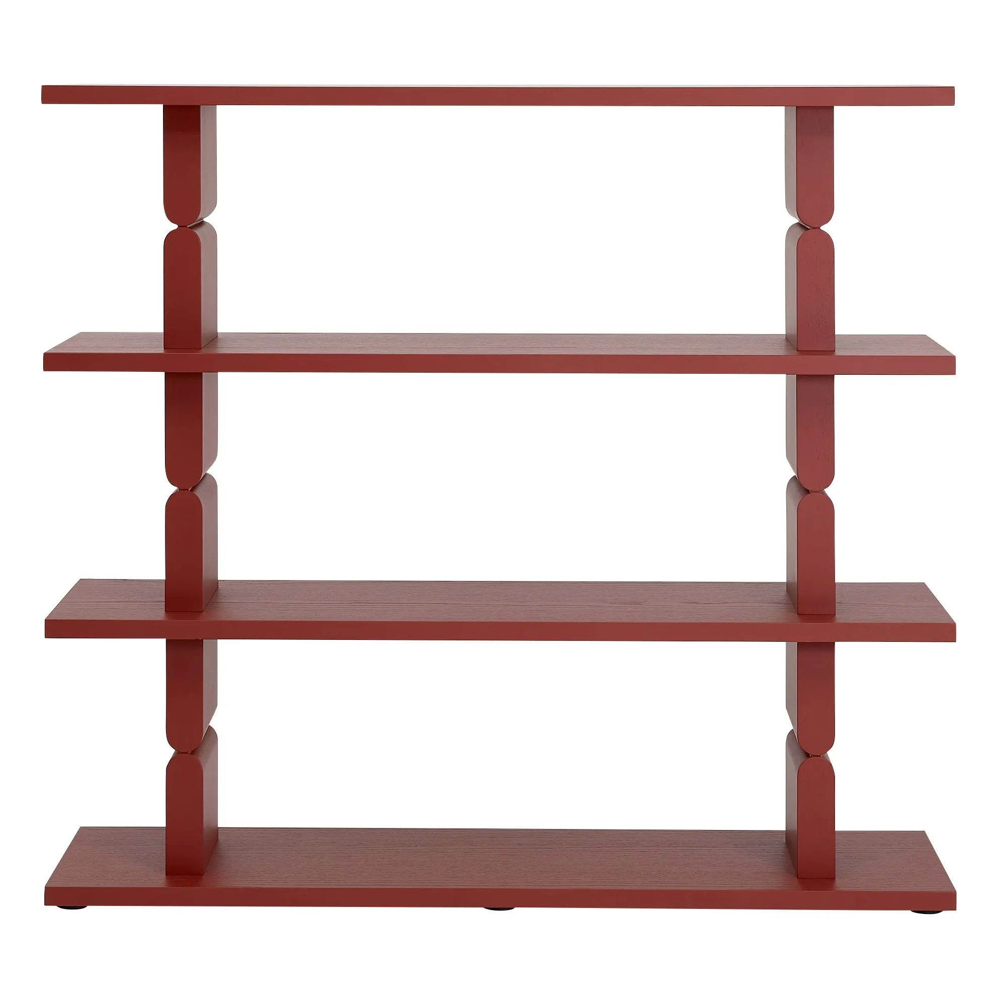 Nobodinoz Rouge Brun Noon Painted Wood Bookcase