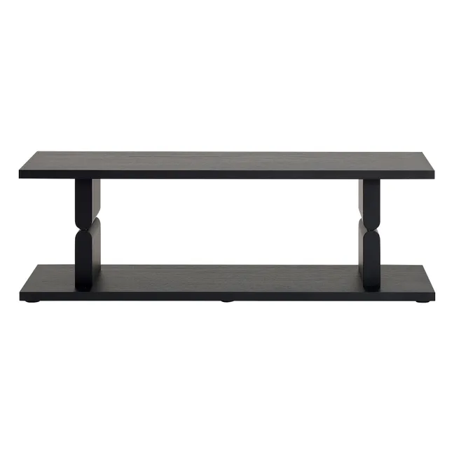 Librería de madera pintada Noon | Negro
