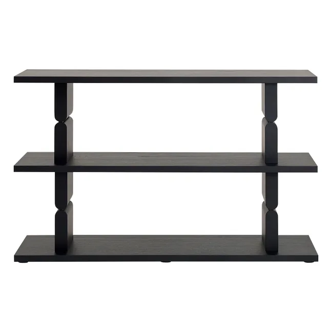 Librería de madera pintada Noon | Negro