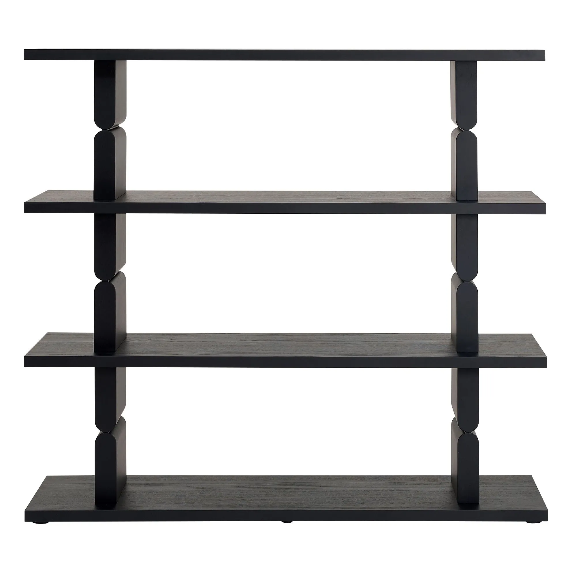 Nobodinoz Black Noon Painted Wood Bookcase