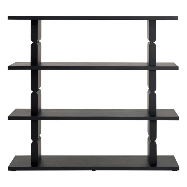 Librería de madera pintada Noon | Negro