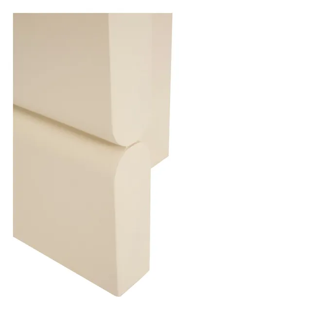 Mesa auxiliar de madera pintada Noon | Marfil