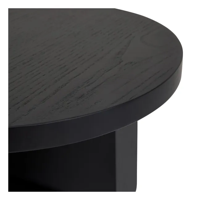 Table d'appoint en bois peint Noon | Noir