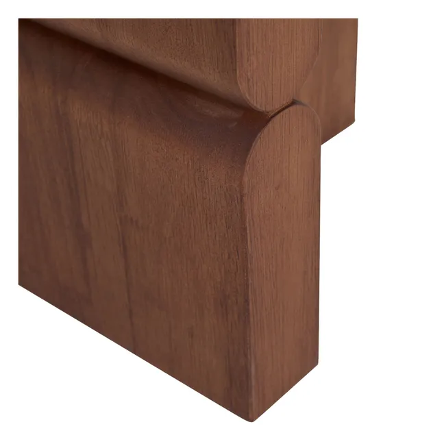 Mesa auxiliar de madera teñida Noon | Walnut