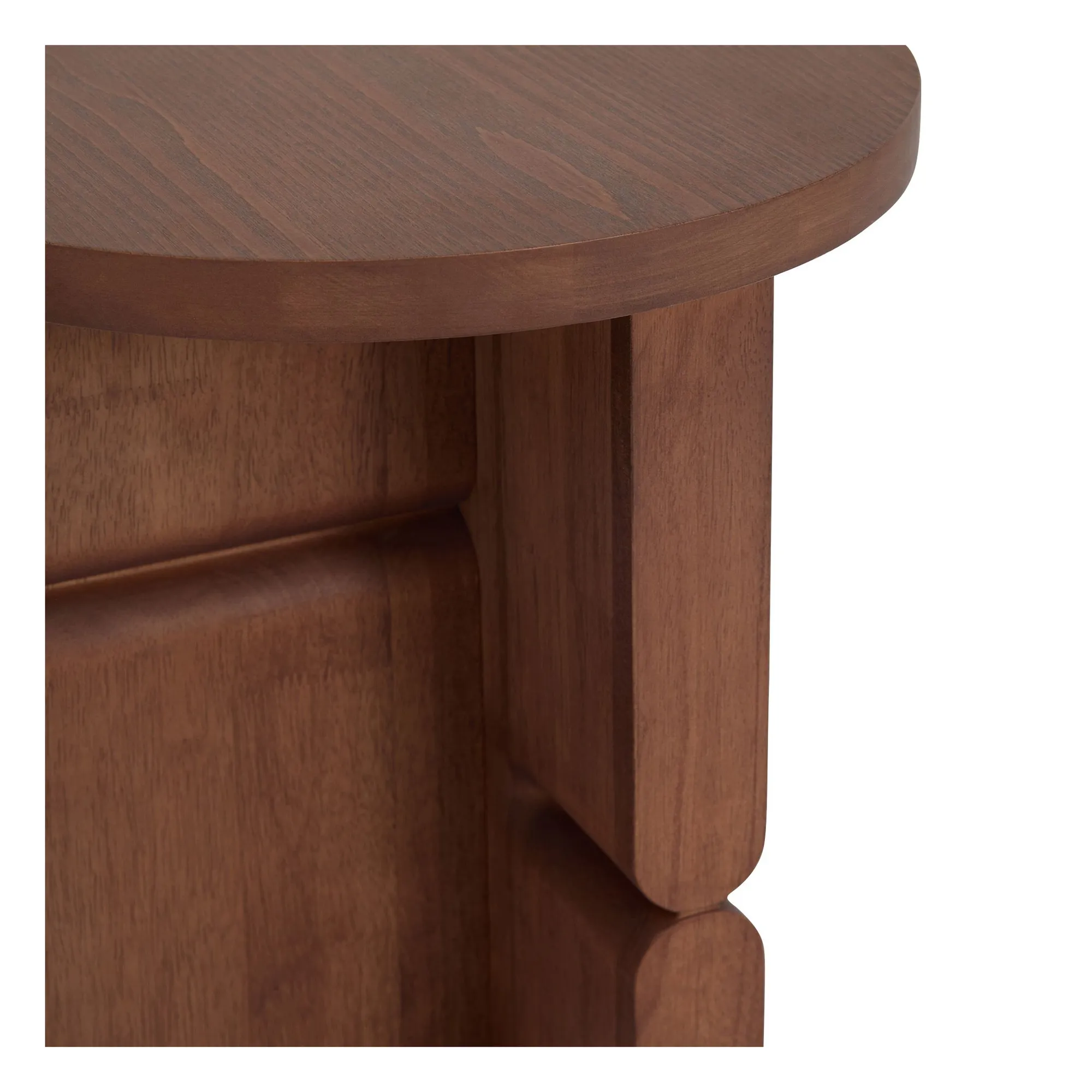 Table d'appoint en bois teinté Noon | Noyer- Image produit n°7