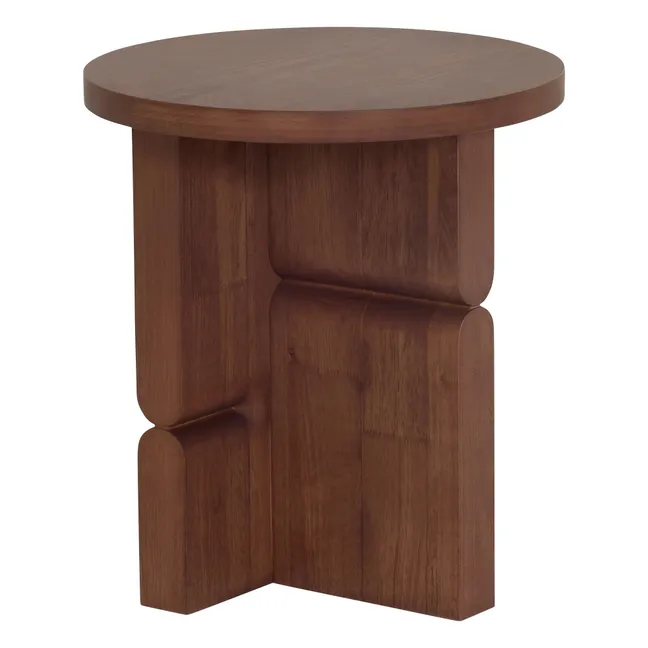 Mesa auxiliar de madera teñida Noon | Walnut