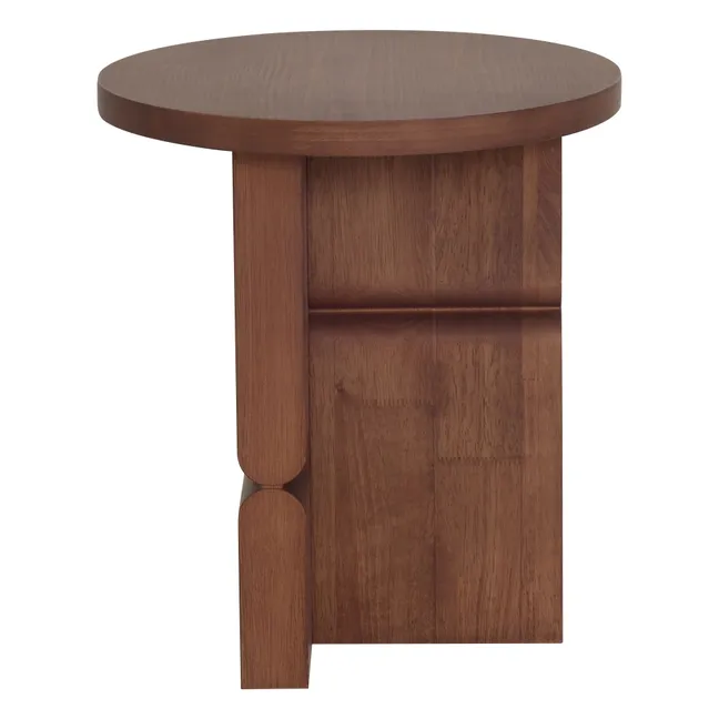 Mesa auxiliar de madera teñida Noon | Walnut