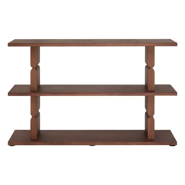 Noon painted wood bookcase | Walnut