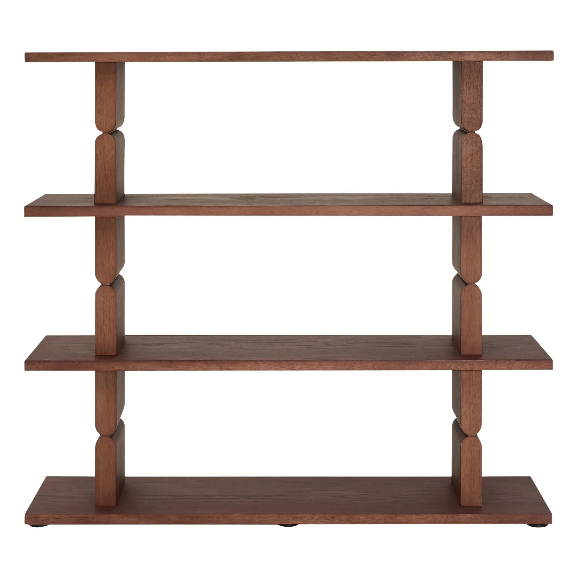 Nobodinoz Walnut Noon Painted Wood Bookcase