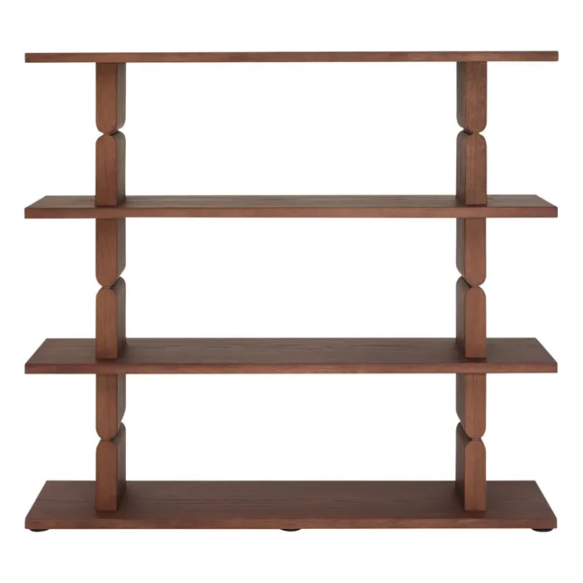 Bibliothèque en bois peint Noon | Noyer