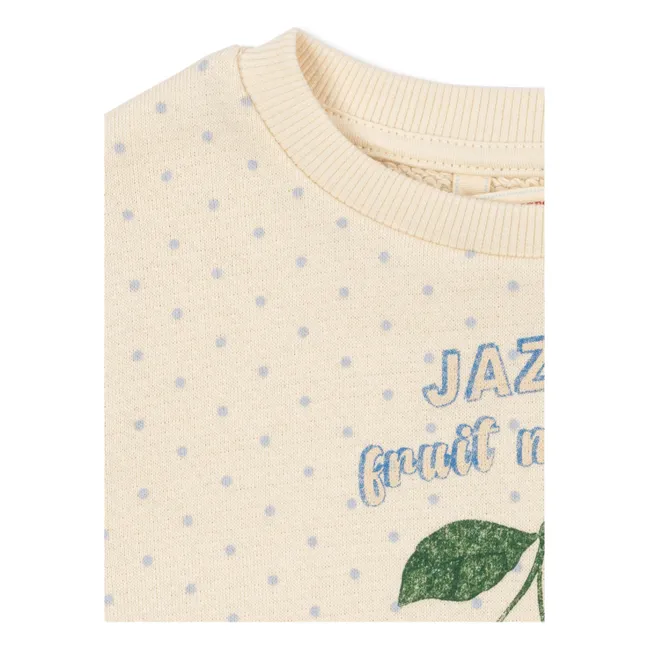 Vestido Sweat Loupy Pois Coton Bio | Crudo