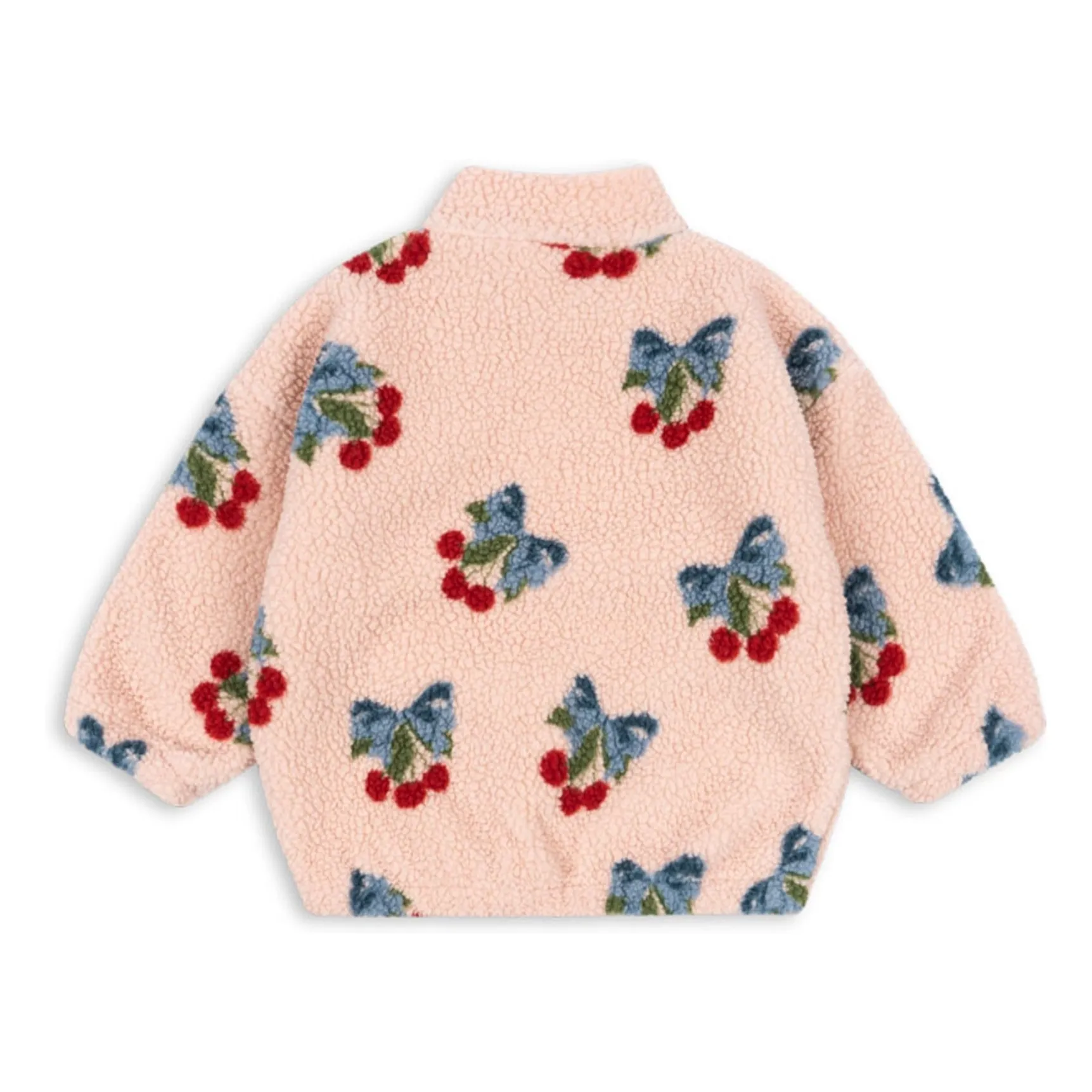 Veste Façon Sherpa Jody Cerises Fibres Recyclées | Rose- Image produit n°3