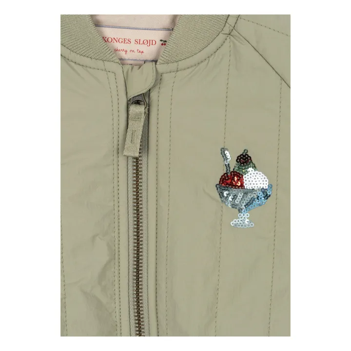 Chaqueta acolchada de lentejuelas Ice | Crema- Imagen del producto n°3