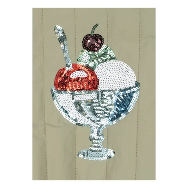 Chaqueta acolchada de lentejuelas Ice | Crema