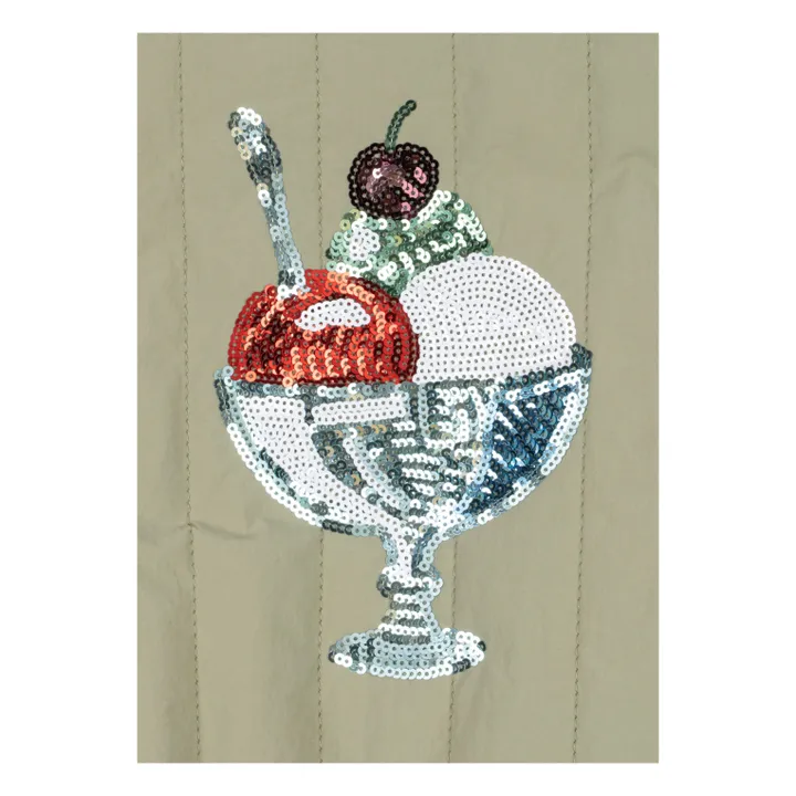 Chaqueta acolchada de lentejuelas Ice | Crema- Imagen del producto n°1