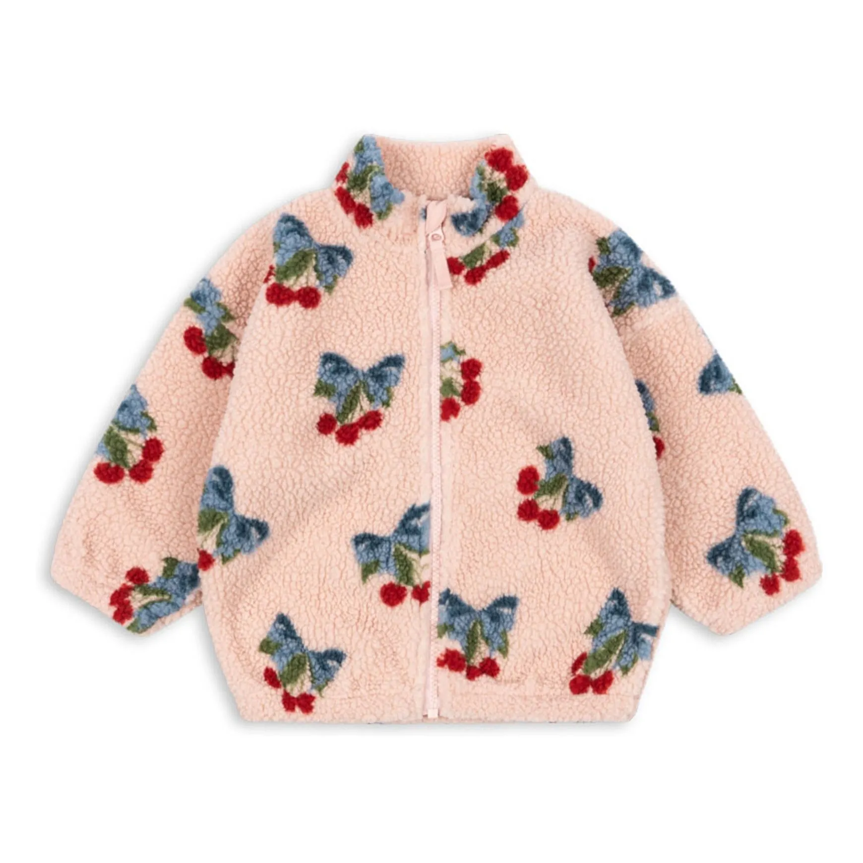 Veste Façon Sherpa Jody Cerises Fibres Recyclées | Rose- Image produit n°0