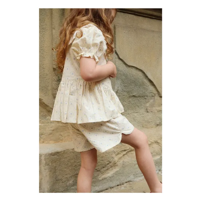 Organic Cotton Lace Shorts | Ecru