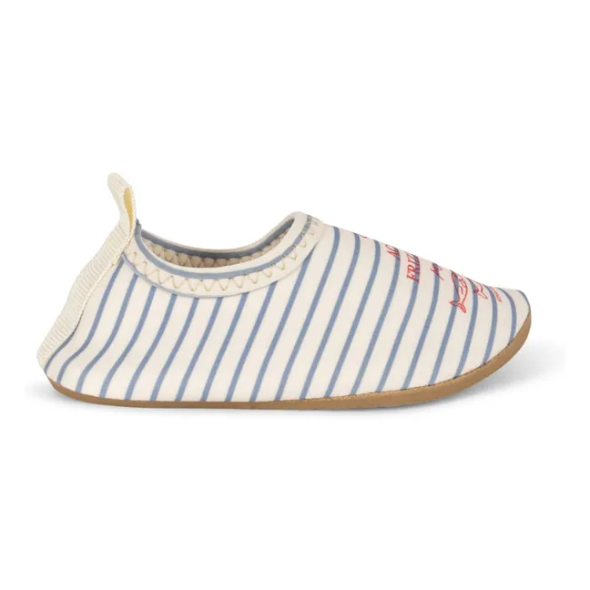 Scarpe da acqua a righe Aster Fibre riciclate | Beige