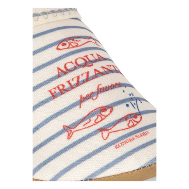 Aster striped water shoes Recycled fibers | Beige