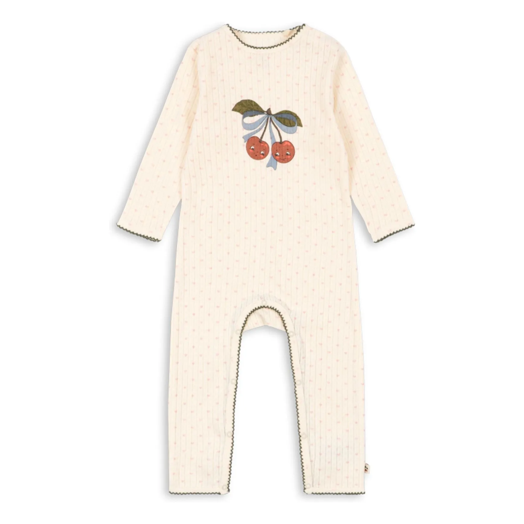 Konges Sløjd Ecru Minnie Cherry Jumpsuit Organic Cotton