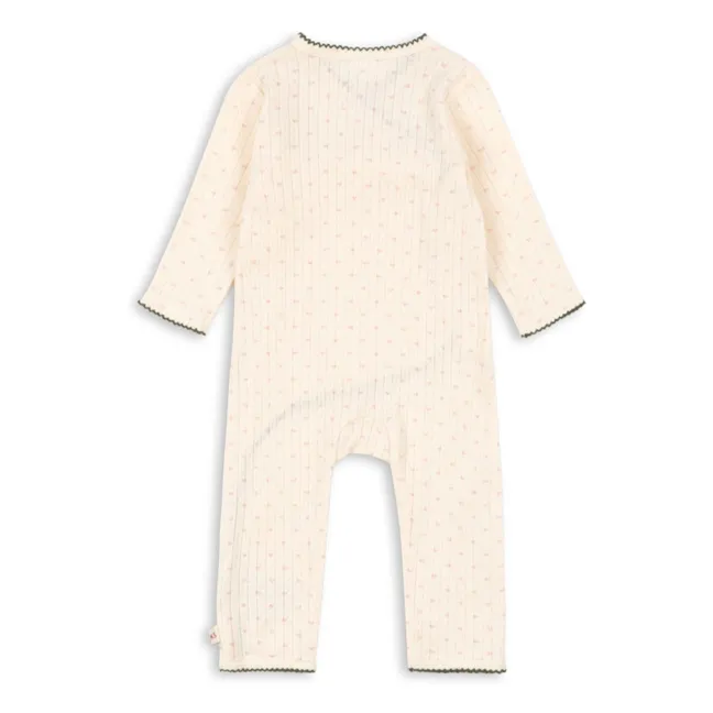 Minnie hearts jumpsuit Organic cotton | Ecru