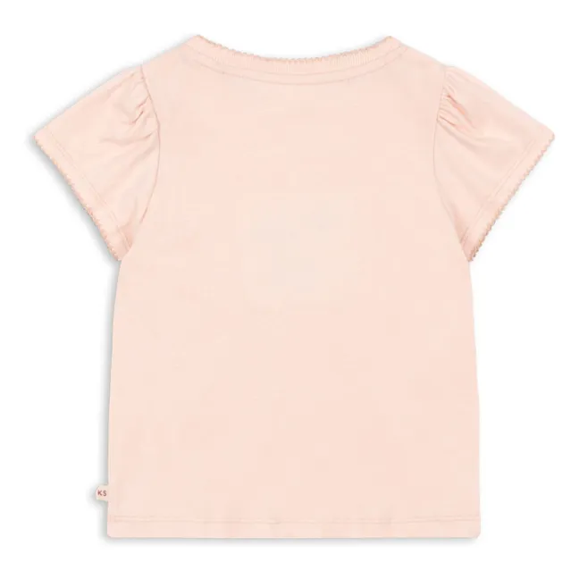 Camiseta de algodón orgánico Famo Cherry | Rosa