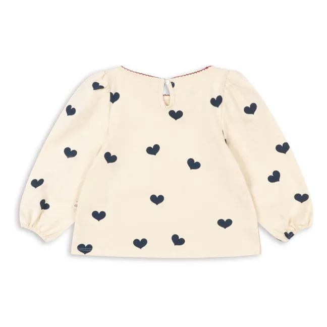 T-shirt Drey Cœurs Coton Bio | Rose