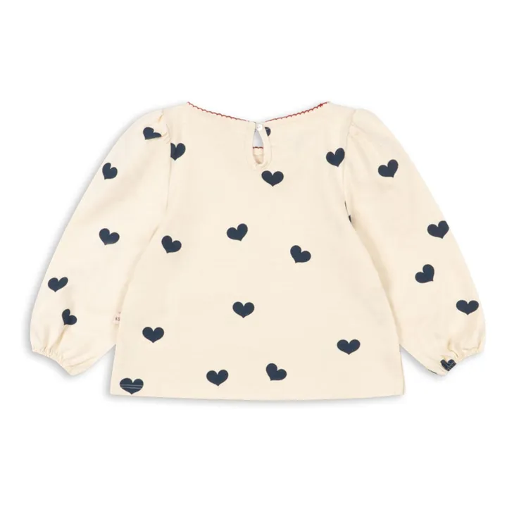 Camiseta de algodón orgánico Drey Hearts | Rosa- Imagen del producto n°4