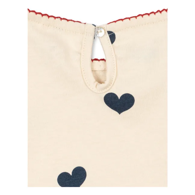 T-shirt Drey Cœurs Coton Bio | Rose