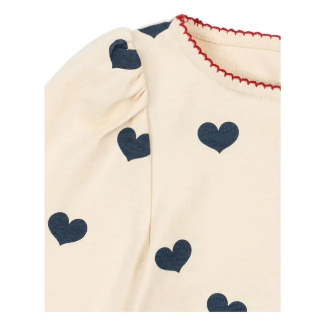 T-shirt Drey Cœurs Coton Bio | Rose