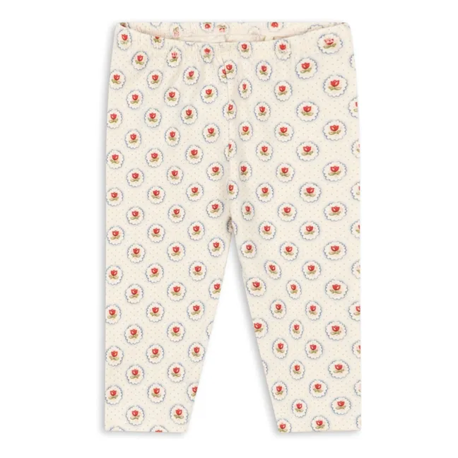 Geometrische Leggings aus Bio-Baumwolle | Seidenfarben