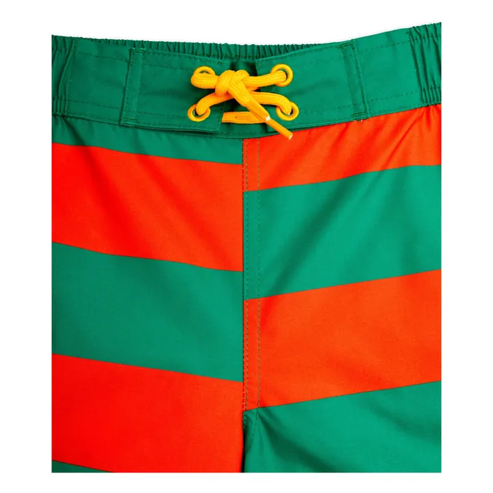 Mini Rodini Vertical stripe aop swim shorts, Red main image 1