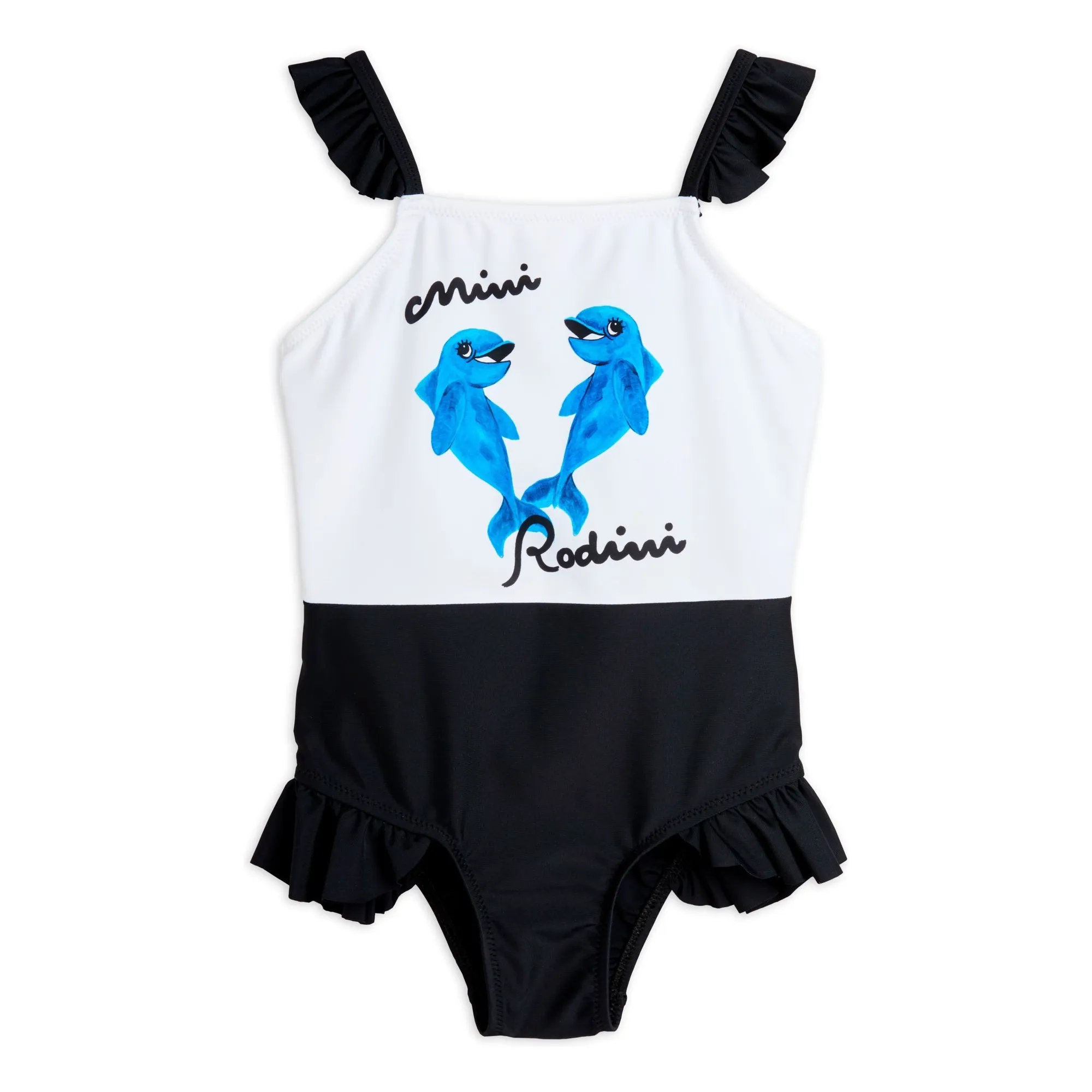 Mini Rodini Black Dauphin Swimsuit Recycled Fibers